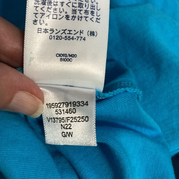 Land's End Off the Shoulder Ruffle Hem Swim Cover-up Dress with Pockets! - Picture 6 of 7